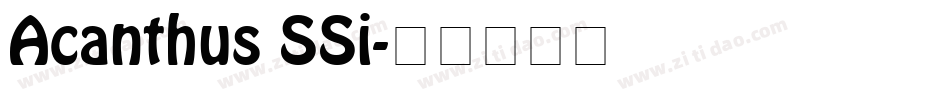 Acanthus SSi字体转换